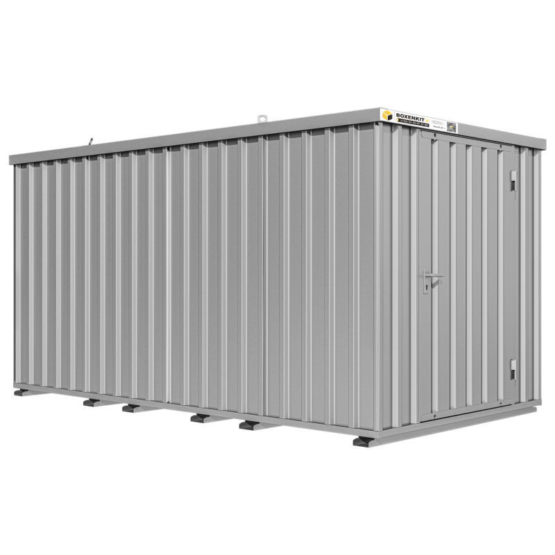 container 2x4m Démontable <br> Simple Porte Petit Côté