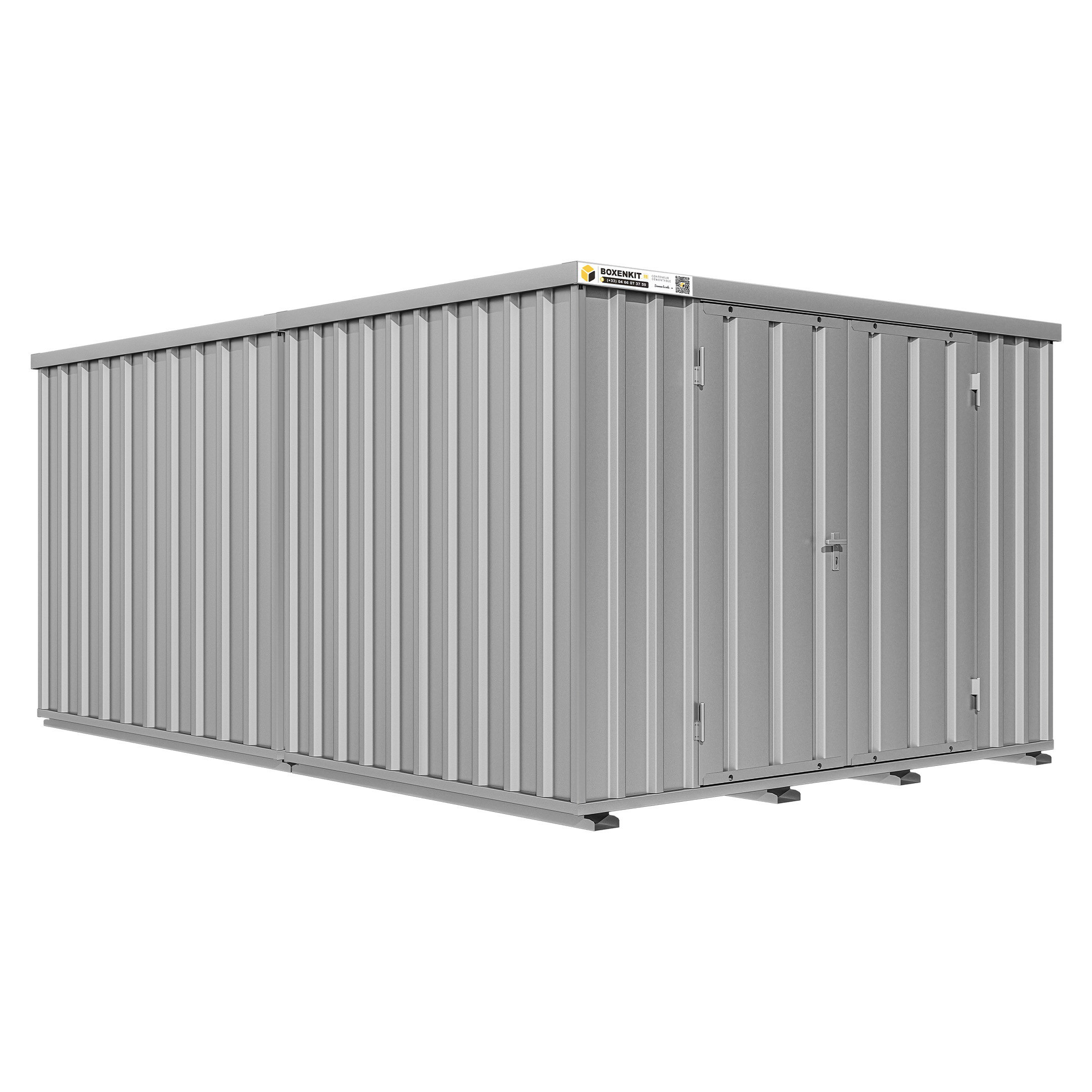 container 3x4m Combiné <br> Double Porte