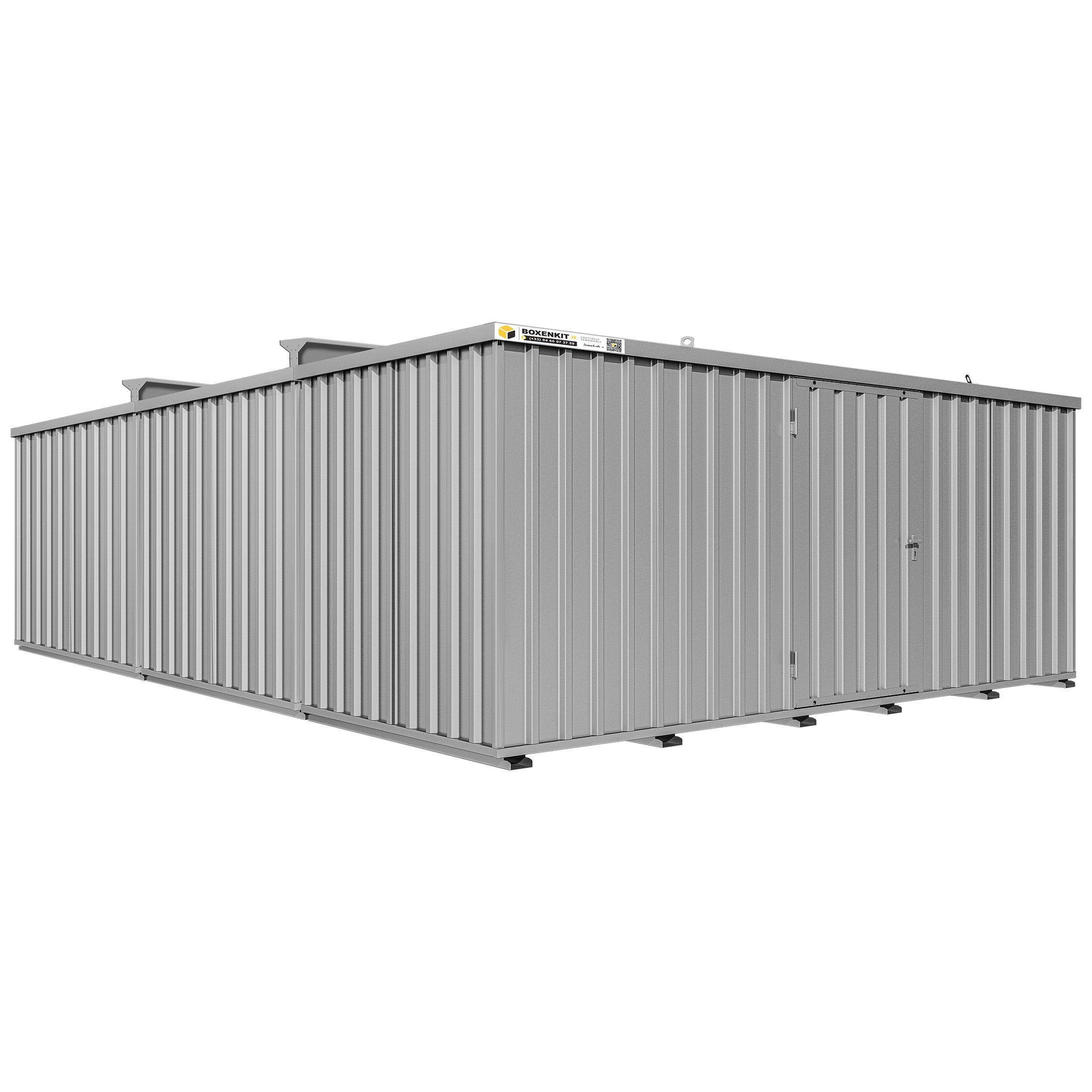 conteneur 5x6m Combiné <br> Simple Porte