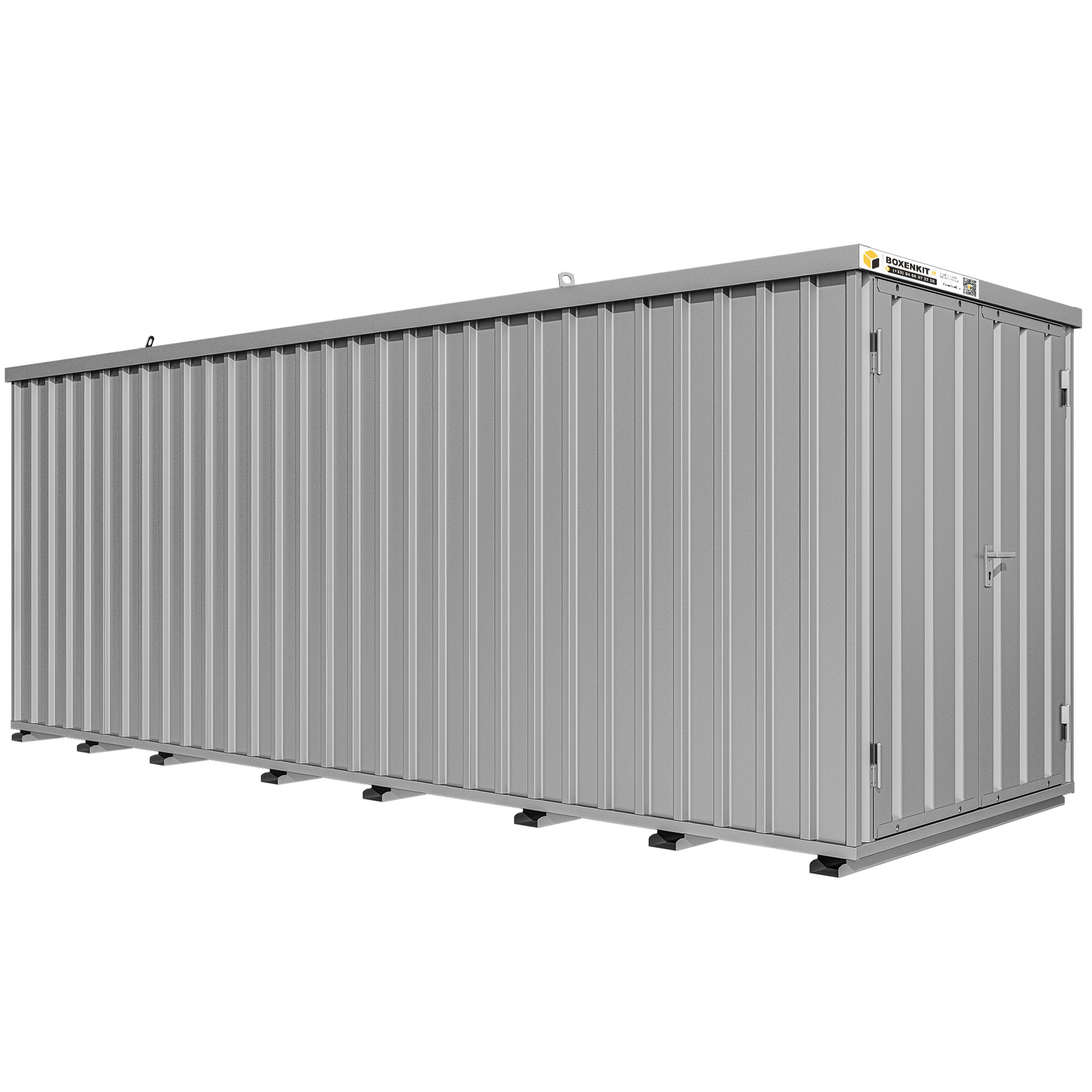 container 20 pieds Démontable <br> Avec Double Porte Petit Côté